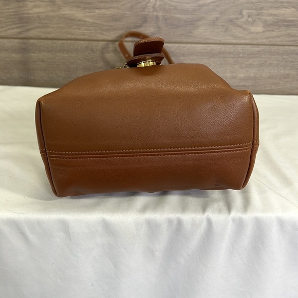 Coach Bantam Small Vintage Buckletrim #4152 British Tan Leather Backpack - Picture 7 of 12